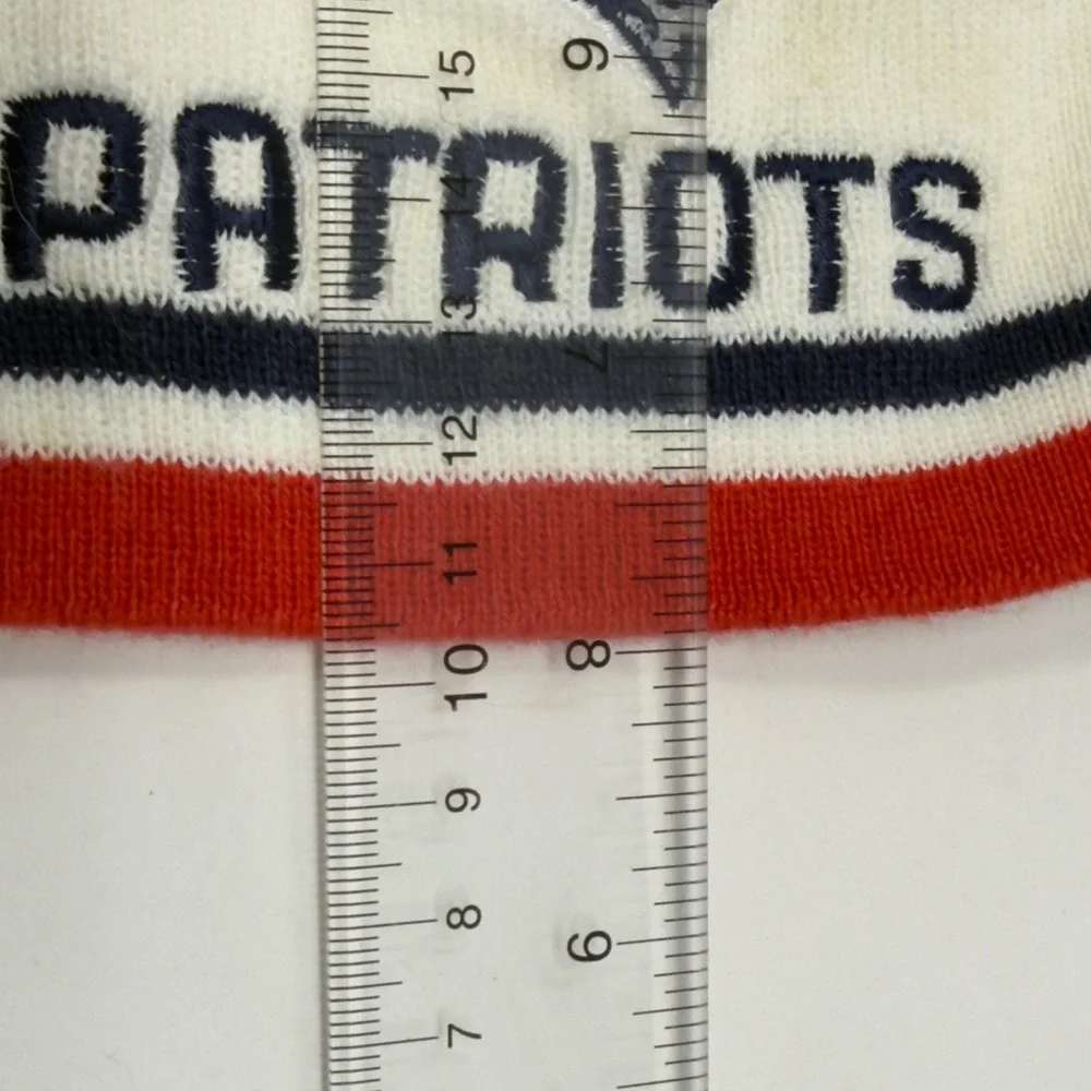 New‎ England Patriots NFL Football Beanie Hat Adult OSFA Red White Blue Reebok